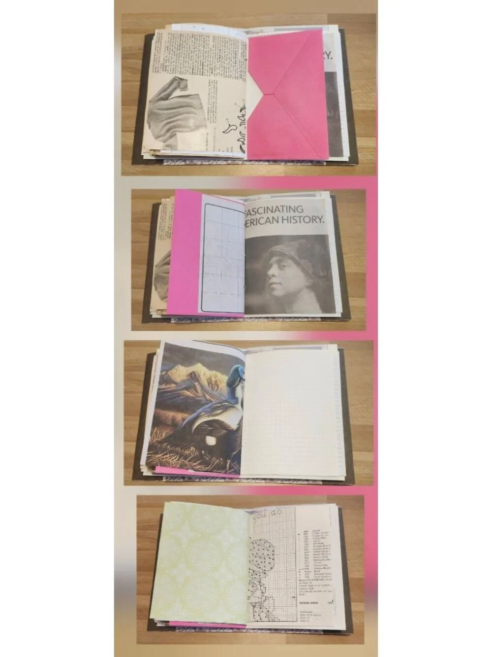 Junk Journal Handmade 116 pages 6x8